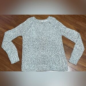 Alya Black & White Sweater with Cut-Out Shoulders & Pretty Openings on Back